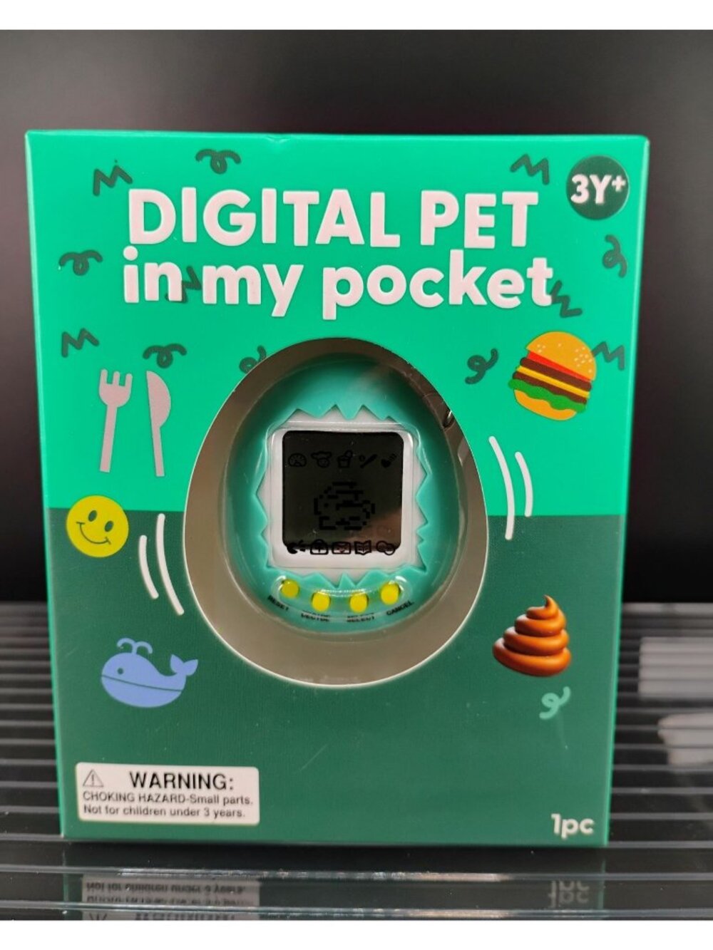 Digital Pocket Pet Virtual Toy With Interactive Mini-Games